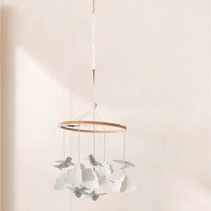 Sorrel+Fern for Anthropologie Elegant Baby Infant Crib Mobile Clouds & Birds